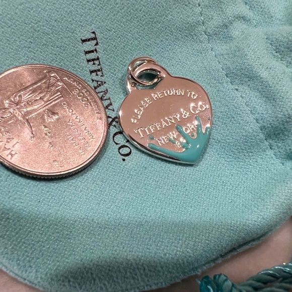 NWT Please Return to Tiffany Blue Splash Charm Large Size - Picture 3 of 4